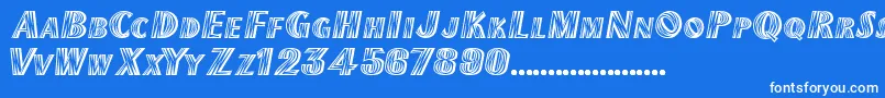 TexMexDisplaySsiExtraBold Font – White Fonts on Blue Background