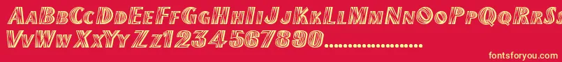 TexMexDisplaySsiExtraBold Font – Yellow Fonts on Red Background