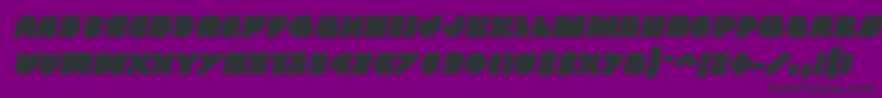 Vxrocketacadital Font – Black Fonts on Purple Background