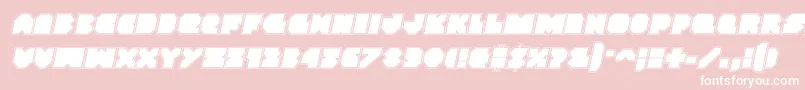 Vxrocketacadital Font – White Fonts on Pink Background