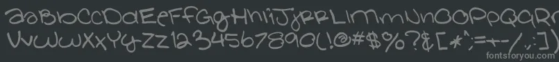 More about GlathenGirl Font GlathenGirl Font – Gray Fonts on Black Background