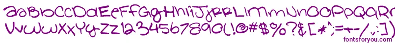 GlathenGirl Font – Purple Fonts on White Background