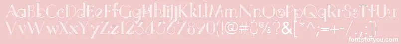 QuitoColonialLtMedium Font – White Fonts on Pink Background