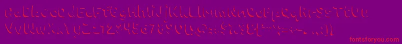 Chokoshadow Font – Red Fonts on Purple Background