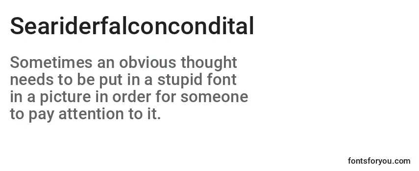 Seariderfalconcondital Font