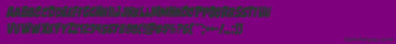 Mindlessbruterotal Font – Black Fonts on Purple Background