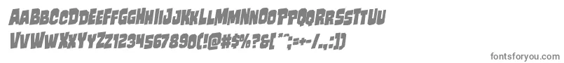 フォントMindlessbruterotal – 白い背景に灰色の文字