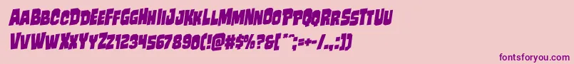 Mindlessbruterotal Font – Purple Fonts on Pink Background