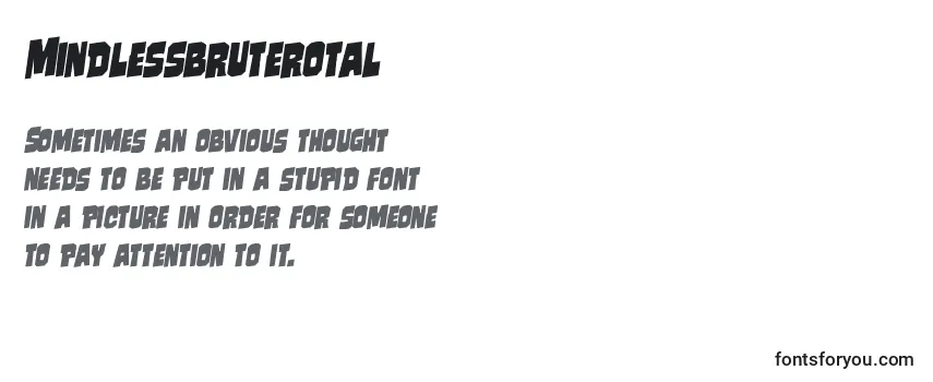 Review of the Mindlessbruterotal Font