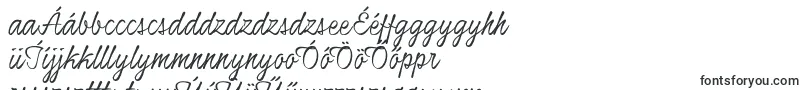 HoneymoonupPersonal-fontti – unkarilaiset fontit