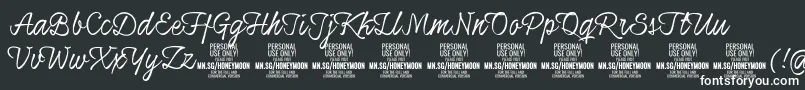 HoneymoonupPersonal Font – White Fonts