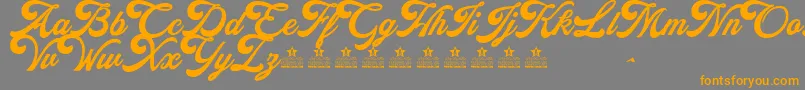 AlexandraPersonalUse Font – Orange Fonts on Gray Background