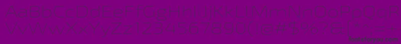 Exo2Thinexpanded Font – Black Fonts on Purple Background