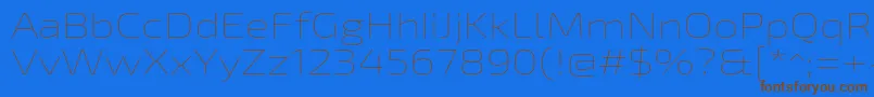 Шрифт Exo2Thinexpanded – коричневые шрифты на синем фоне