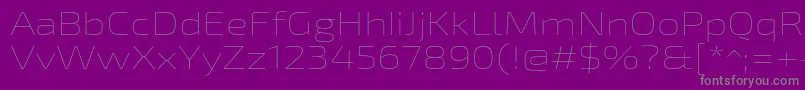 Шрифт Exo2Thinexpanded – серые шрифты на фиолетовом фоне