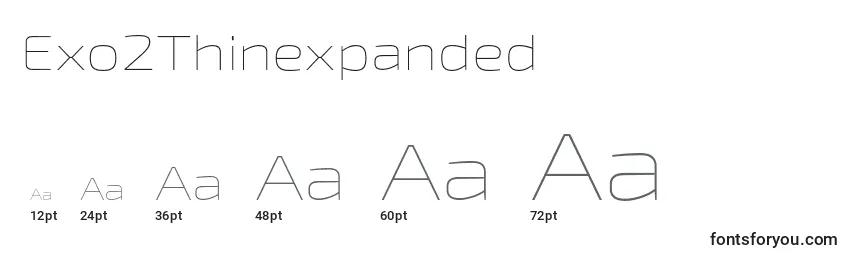 Exo2Thinexpanded Font Sizes