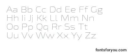 Exo2Thinexpanded Font
