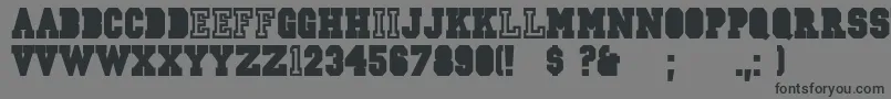 CsdJerseyNorm Font – Black Fonts on Gray Background