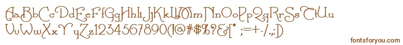 ParnasDeco-fontti – ruskeat fontit valkoisella taustalla