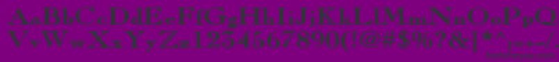 PinchiBold Font – Black Fonts on Purple Background