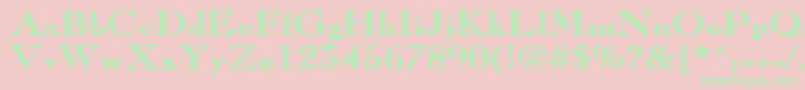 PinchiBold Font – Green Fonts on Pink Background