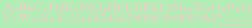 PinchiBold Font – Pink Fonts on Green Background