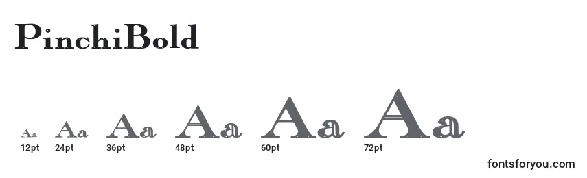 PinchiBold Font Sizes