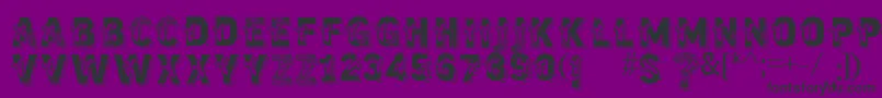 Vtkstrutagem Font – Black Fonts on Purple Background