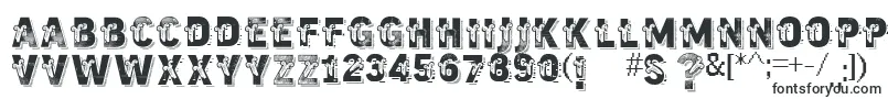 Fonte Vtkstrutagem – tipos de letra impressos