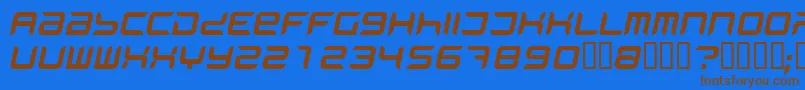 Шрифт PhantomItalic – коричневые шрифты на синем фоне