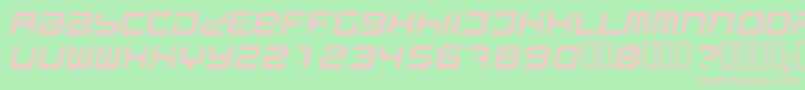 PhantomItalic Font – Pink Fonts on Green Background