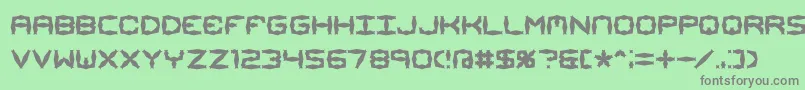 Mimaalt1 Font – Gray Fonts on Green Background