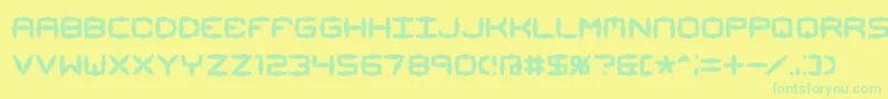 Mimaalt1 Font – Green Fonts on Yellow Background