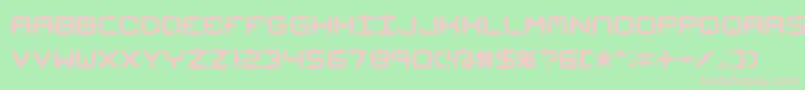 Mimaalt1 Font – Pink Fonts on Green Background