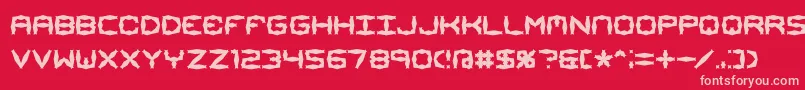 Mimaalt1 Font – Pink Fonts on Red Background