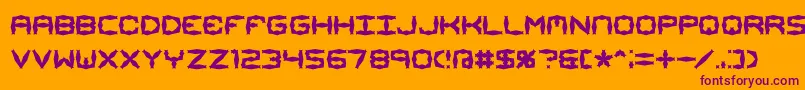 Mimaalt1 Font – Purple Fonts on Orange Background