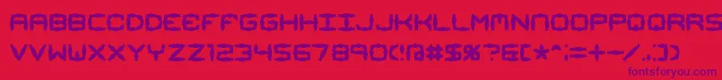 Mimaalt1 Font – Purple Fonts on Red Background