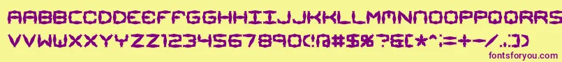Mimaalt1 Font – Purple Fonts on Yellow Background