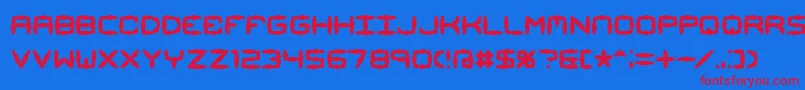 Mimaalt1 Font – Red Fonts on Blue Background