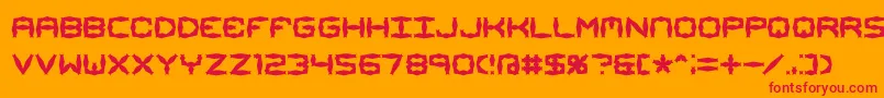Mimaalt1 Font – Red Fonts on Orange Background
