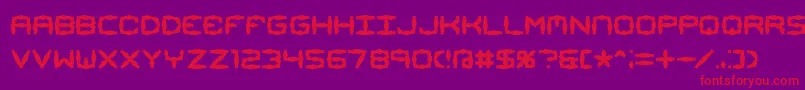 Mimaalt1 Font – Red Fonts on Purple Background