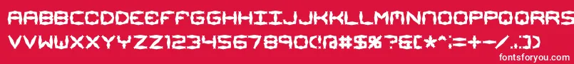 Mimaalt1 Font – White Fonts on Red Background