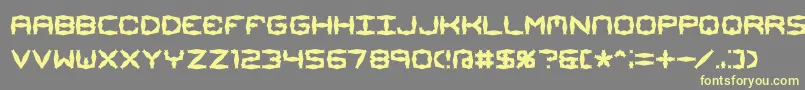 Mimaalt1-Schriftart – Gelbe Schriften auf grauem Hintergrund