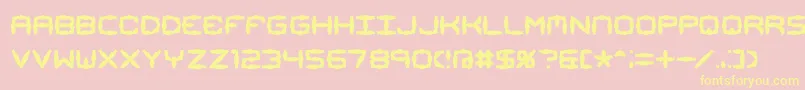 Mimaalt1 Font – Yellow Fonts on Pink Background