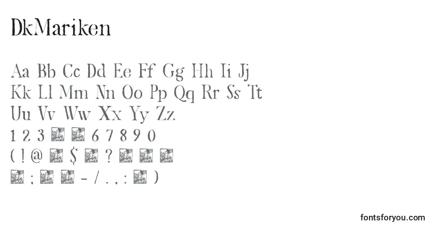 Police DkMariken - Alphabet, Chiffres, Caractères Spéciaux