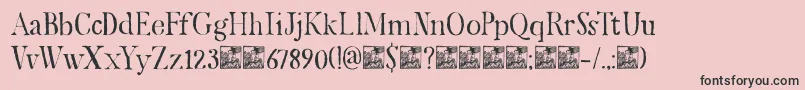 DkMariken Font – Black Fonts on Pink Background