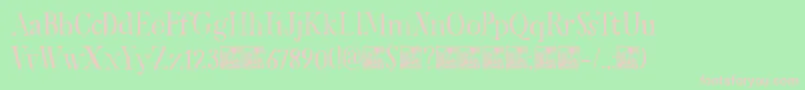 DkMariken Font – Pink Fonts on Green Background