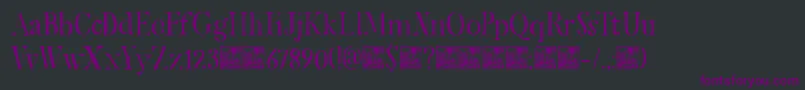 DkMariken Font – Purple Fonts on Black Background