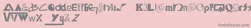 SkateboardBrands Font – Gray Fonts on Pink Background
