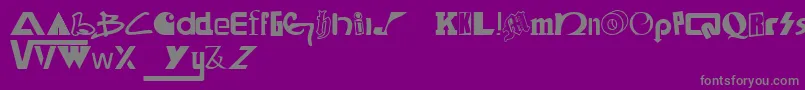 SkateboardBrands Font – Gray Fonts on Purple Background
